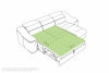 Диван-кровать, набор 3, ткань Aurora Ash