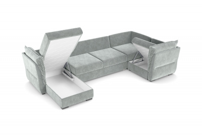 Диван-кровать, набор 1, ткань Сенсей (Scratch resistance) Brilliant