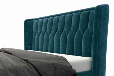 Спальное место 200х200, без подъемного механизма, ткань Noel Blue