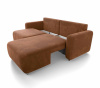 Диван-кровать, набор 111, оттоманка справа, ткань Tibet Coral
