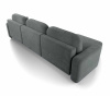 Диван-кровать, набор 200, оттоманка слева, ткань Tibet Steel Grey