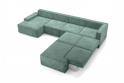 Угловой диван-кровать, набор 250, ткань Монро Mineral Blue